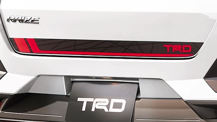 TRD Back Door Decal for Toyota RAIZE