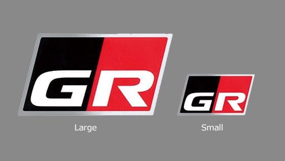 TRD GR Discharge Sticker Small For Toyota GR Sport