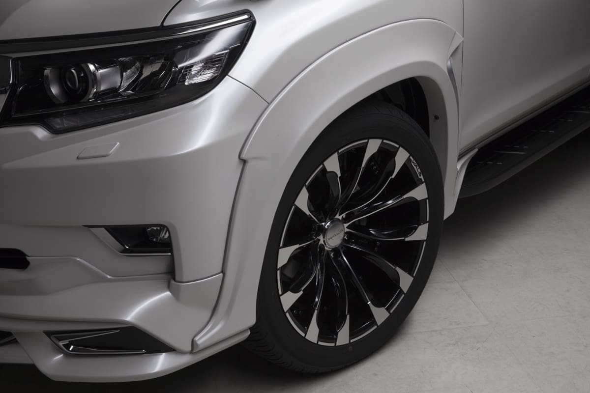 WALD Sports Line Front/Rear Over Fender Set for Toyota Prado 2017~