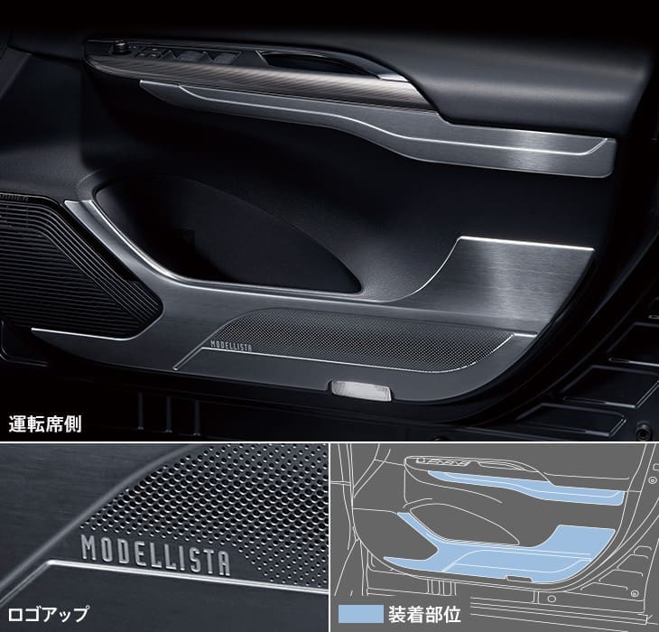 Modellista Metal Garnish Kit for Toyota HARRIER