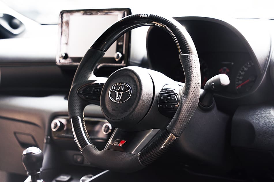 TOM'S Real Carbon Steering For GR Yaris/GR Corolla