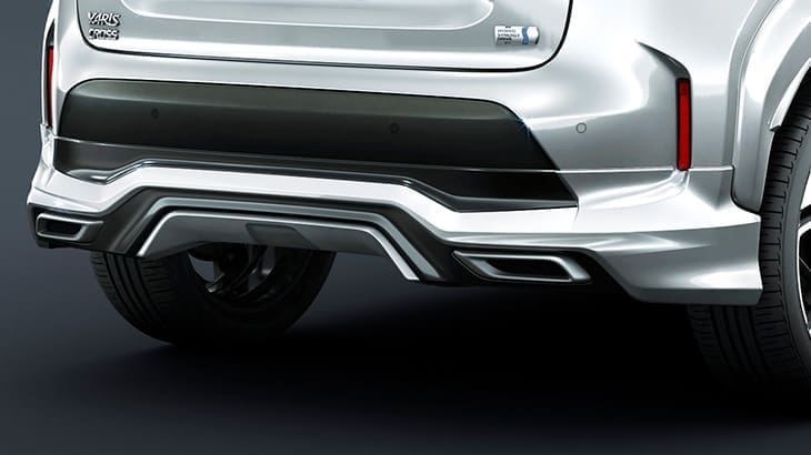 Modellista Advance Robust Rear Skirt for Toyota Yaris Cross