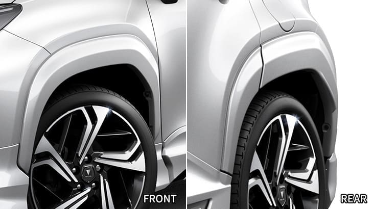 Modellista Elegant Ice Fenders for Toyota Yaris Cross