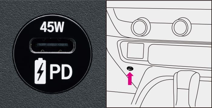 Genuine USB PD charger for Honda Vezel 2021~