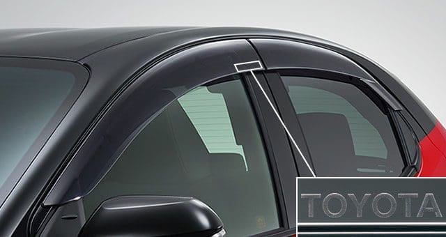 Toyota Genuine Side Visors RV Wide for Toyota Yaris 2019~