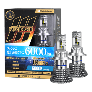 Japanese-made LED headlights RIZING3 6000K