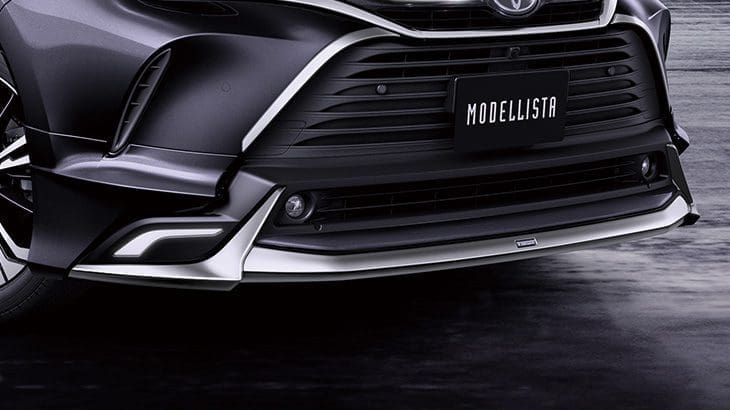 Modellista GRAN BLAZE Front Spoiler With LED For Toyota HARRIER 80 Series