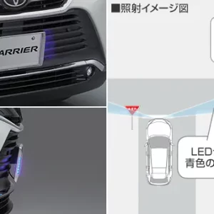 Toyota Genuine LED Side Light With Number Frame For Harrier 80 Series