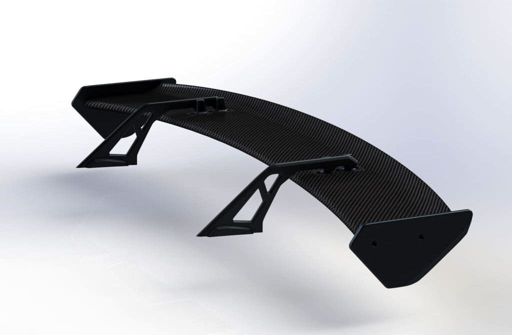 FrogDrive Long Swan Neck Carbon Rear Wing for GR Yaris