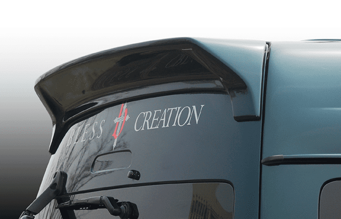 BLESS CREATION Roof Spoiler Ver.2 For Hiace High Roof