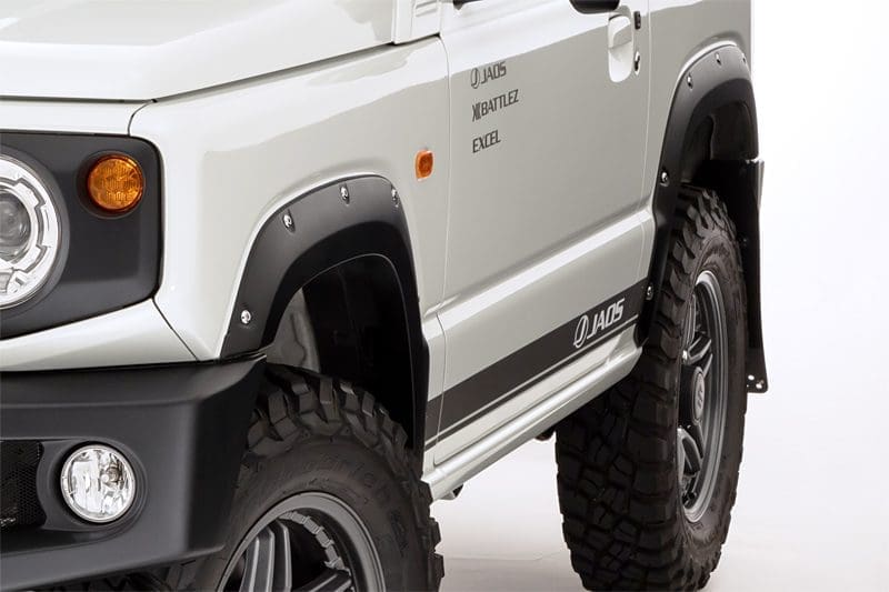 JAOS Type X Matte Black Overfender for Jimny JB64