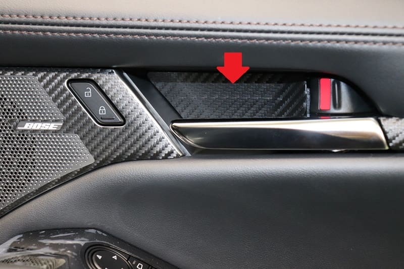 AQUA STYLE Inner Door Handle Cover Carbon Sheet for MAZDA3 BP Sedan