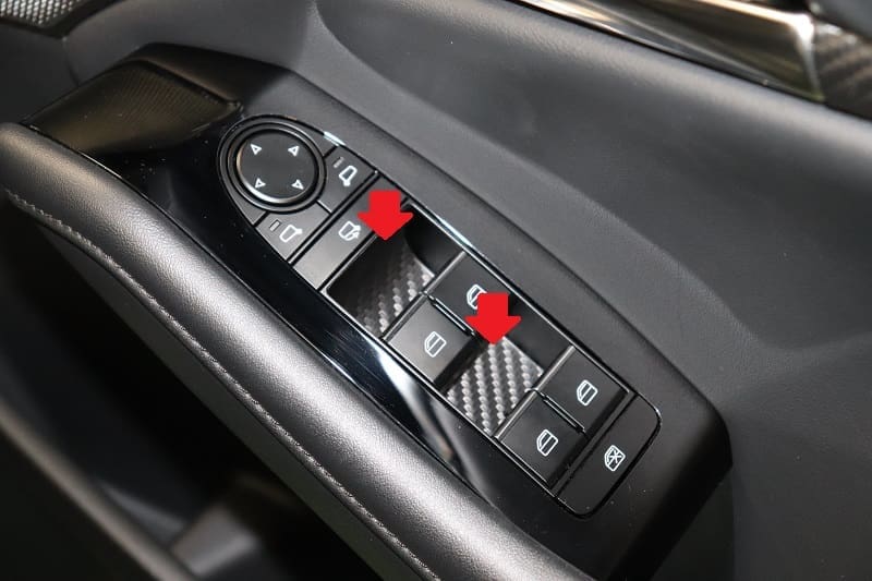 AQUA STYLE Windows Switch Carbon Sheet for MAZDA3 BP Sedan