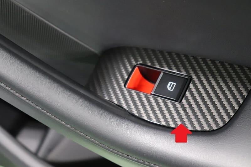 AQUA STYLE Windows Switch Panel Carbon Sheet for MAZDA3 BP Sedan