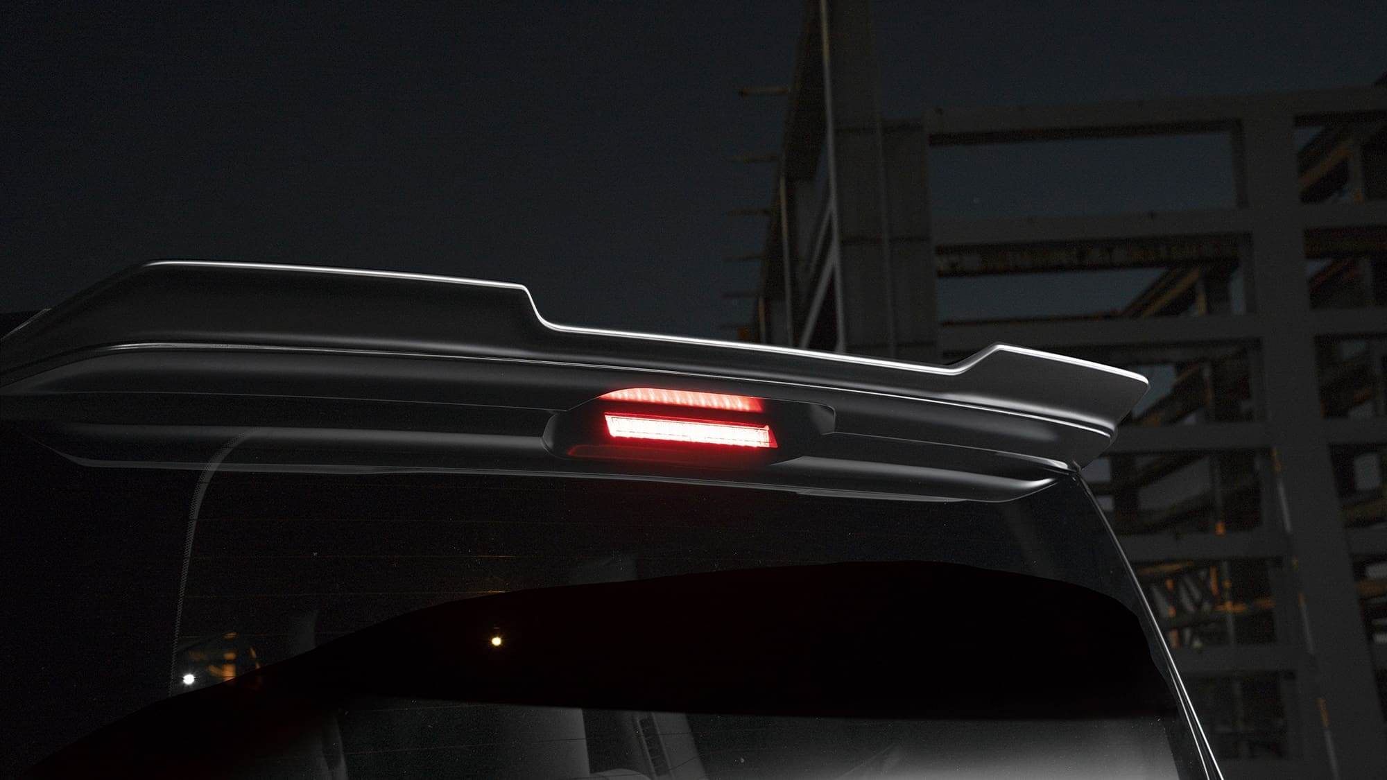 WALD SPORTS LINE BLACK BISON EDITION REAR ROOF SPOILER For LAND CRUISER 300