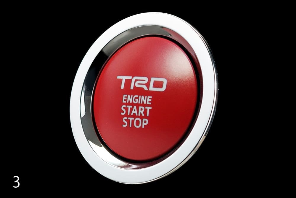 TRD Genuine Push Start Switch without Indicator Lamp for Gasoline Cars