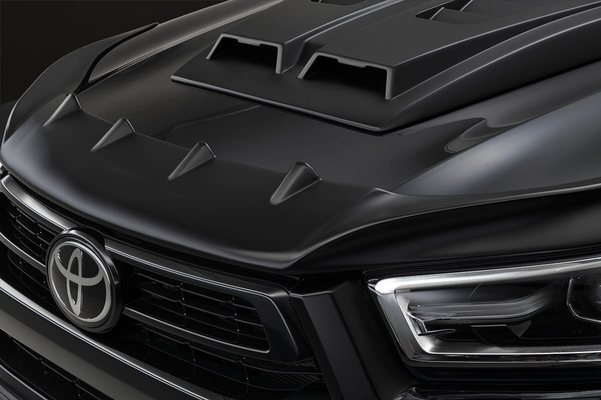 WALD Black Bison Bug Guard for Toyota Hilux 2020~