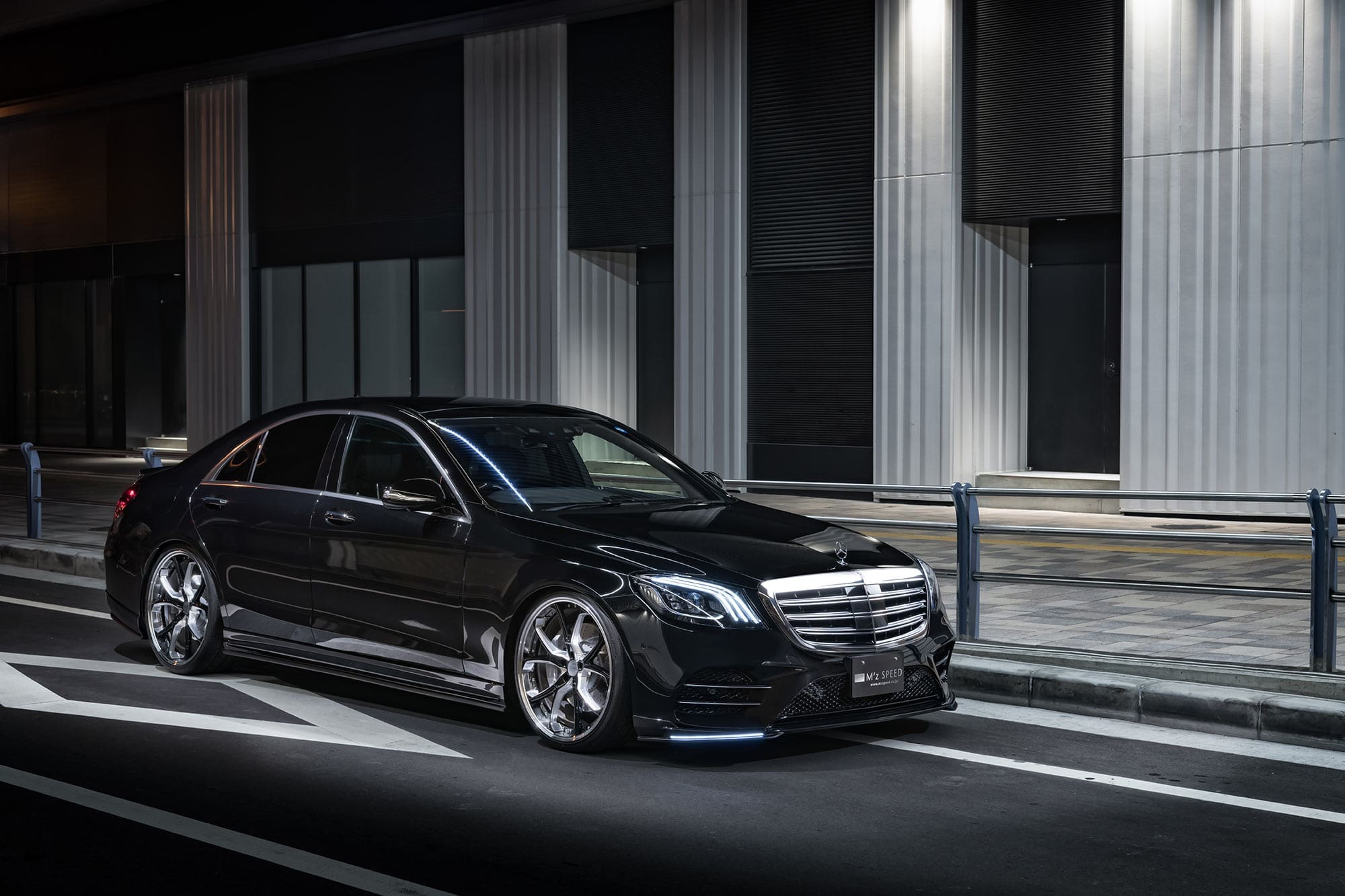 M'z SPEED Prussian Blue Body Kit for S-Class W222 S450 AMG Line