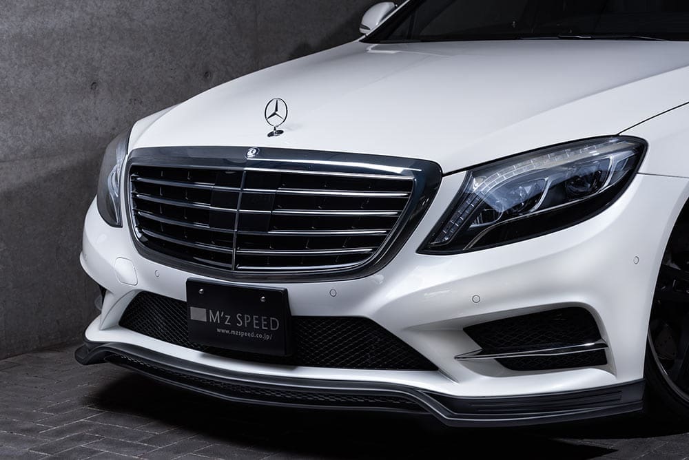 M'z SPEED Prussian Blue Front Half Spoiler for S-Class W222 S400h/S550 AMG Line