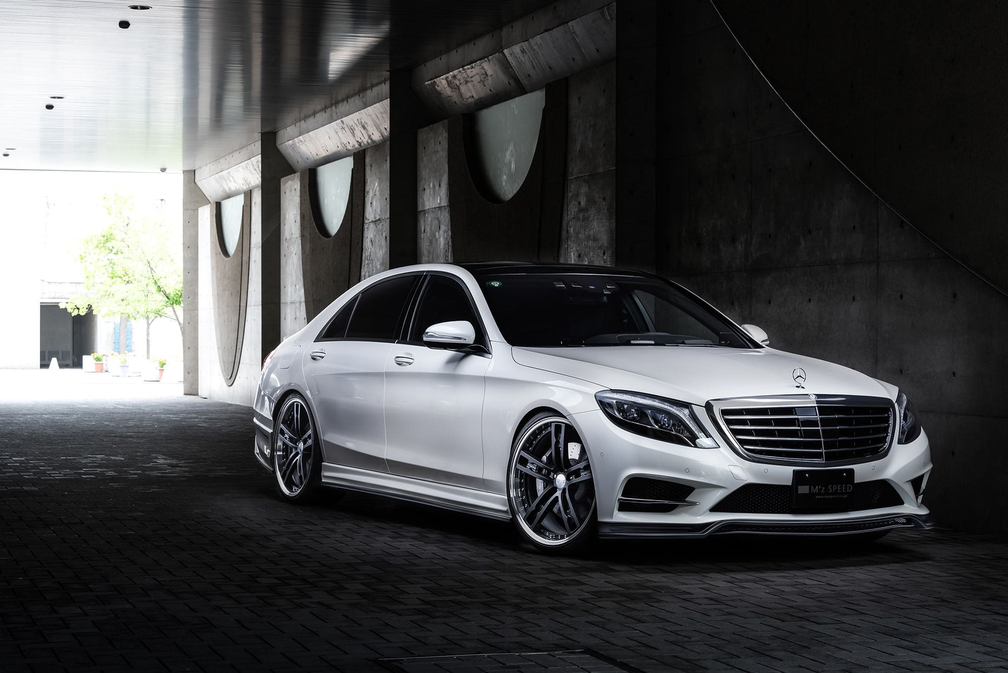 M'z SPEED Prussian Blue Body Kit for S-Class W222 S400h/S550 AMG Line