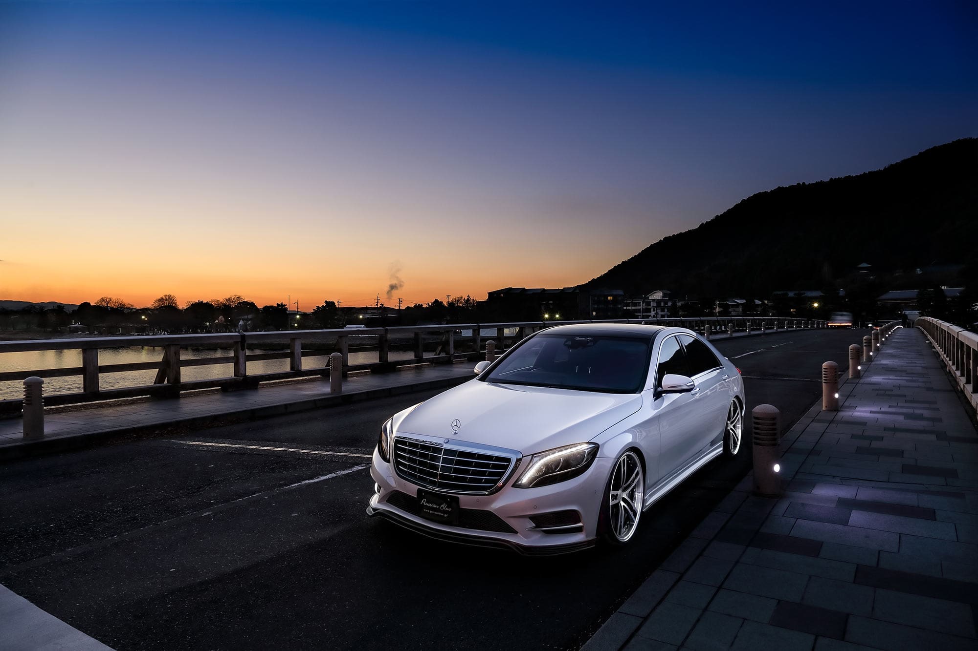 M'z SPEED Prussian Blue Body Kit for S-Class W222 S300h AMG Line