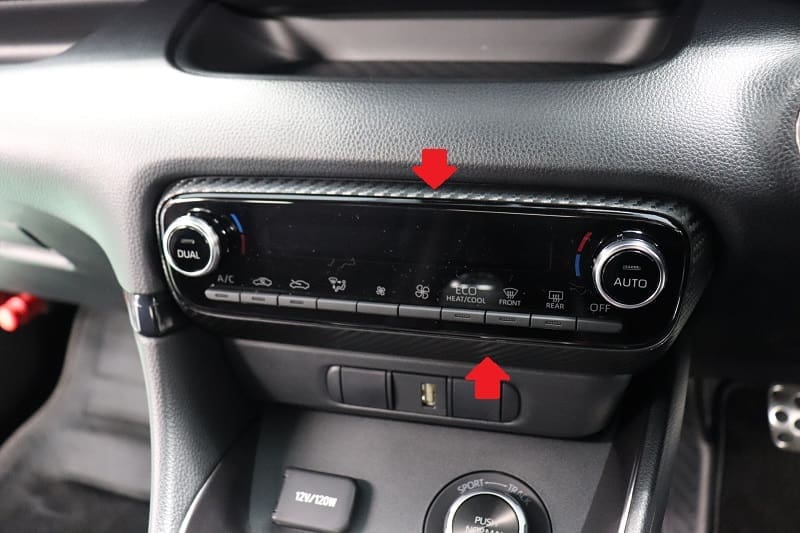 AQUA STYLE Aircon Panel Carbon Sheet for GR Yaris