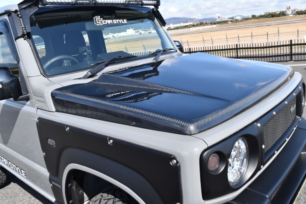 Car Style Carbon Bonnet for JIMNY JB64W