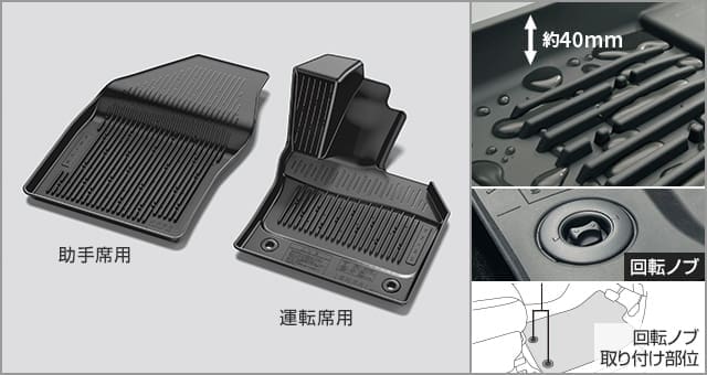 Toyota Genuine Floor mats for snow and leisure for Toyota Prius 2023