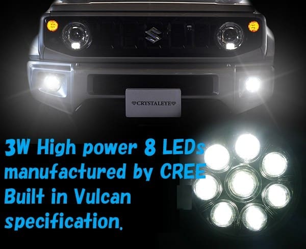 CRYSTAL EYE High Power Super LED Vulcan Fog Lamp for SUZUKI Jimny