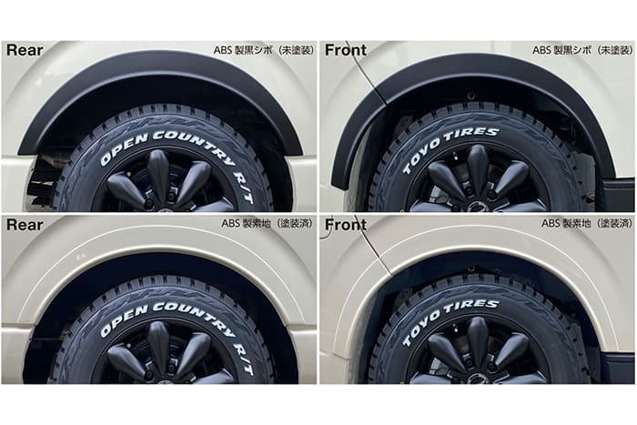 BOXY STYLE FENDER PROTECTOR for Toyota Hiace 200