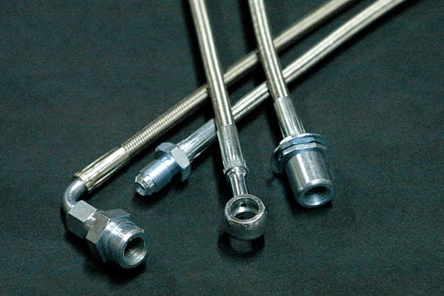 PRO-STAFF Rear Drum Stainless Mesh Brake Hose for Land Cruiser 71/74/76