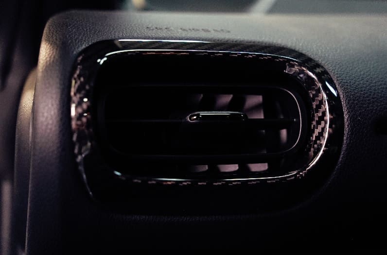 TOM'S Dry Carbon Air Conditioner Duct Cover For GR Yaris