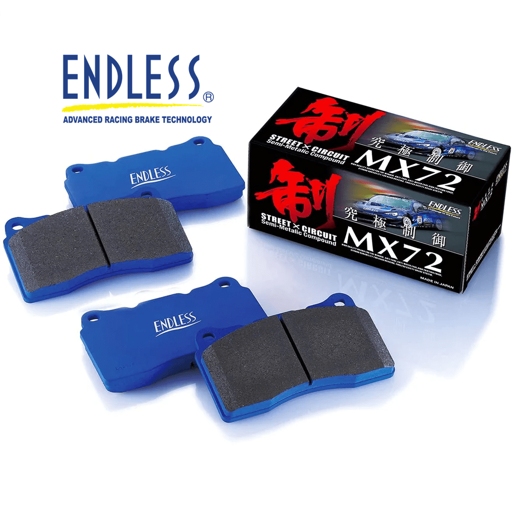ENDLESS MX72 BRAKE PADS SET FRONT/REAR for 86 ZN6 (GT/GT Limited HP)