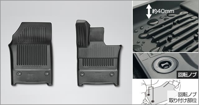 Toyota Genuine Front Snow/leisure Floor Mats for Toyota Alphard 2023~
