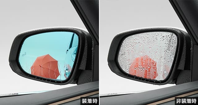 Toyota Genuine Rain clearing blue mirror for Toyota Alphard 2023~