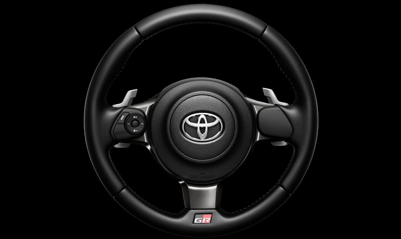 TRD GR GR Small Diameter Genuine Leather for Toyota Vitz GR Sport