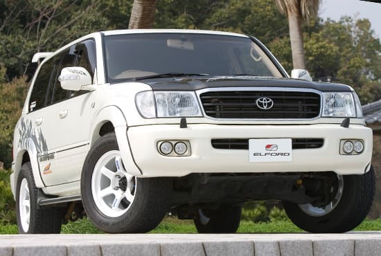 ELFORD 30mm Wide Fender Arch For Land Cruiser 100 VX Limited With Front Lip Spoiler
