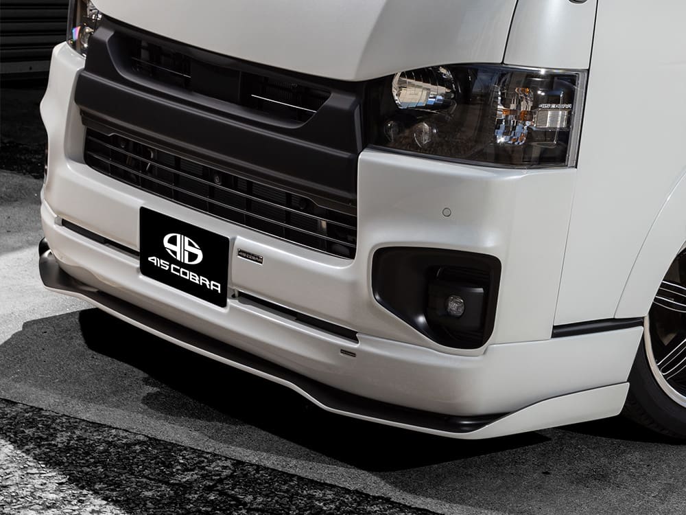 415COBRA Front Floating Lip for HIACE Narrow 4~6 with Clean 3 Front Spoiler