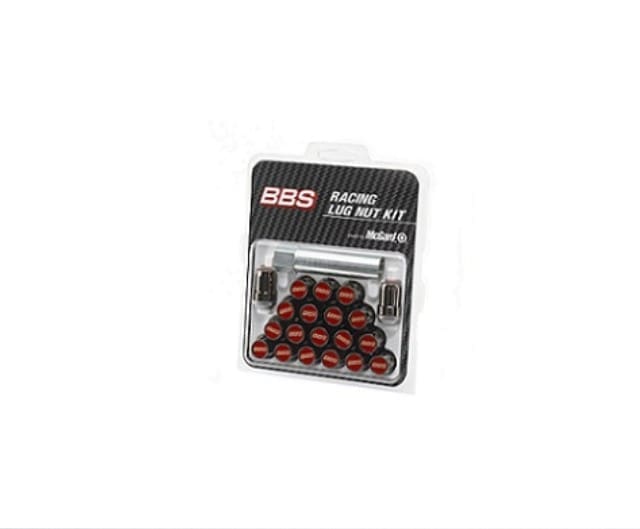 BBS RACING LUG NUT SET Black×Red for Alloy Wheels
