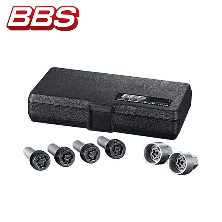 BBS BLACK SECURITY SYSTEM LOCK BOLT