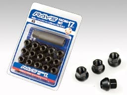 RAYS Short 17HEX Racing Nuts 16 pack (L90 long adapter 17-19/21HEX included)