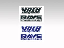 VOLK RACING TE37 Blue Repair Sticker