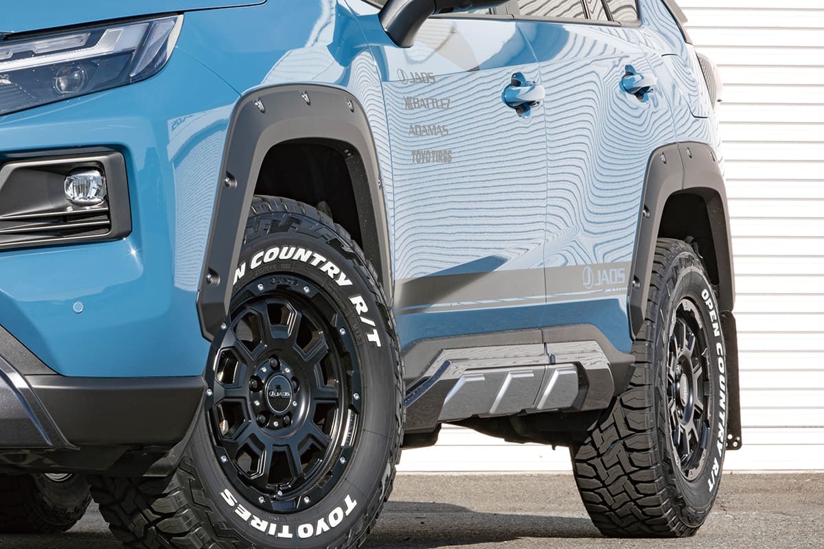 JAOS Fender Garnish type-X Painted Matte Black RAV4 50 Series