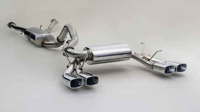 GANADOR Ultimate Power Tune Double Square Muffler For LC300 VX/AX/GX Gasoline