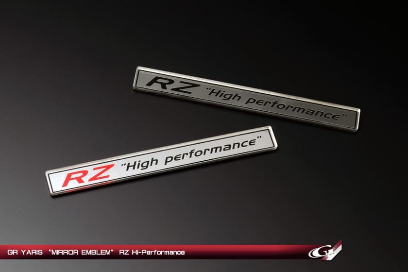 GRAZIO RZ Hi-Performance Mirror Emblem for Toyota GR Yaris