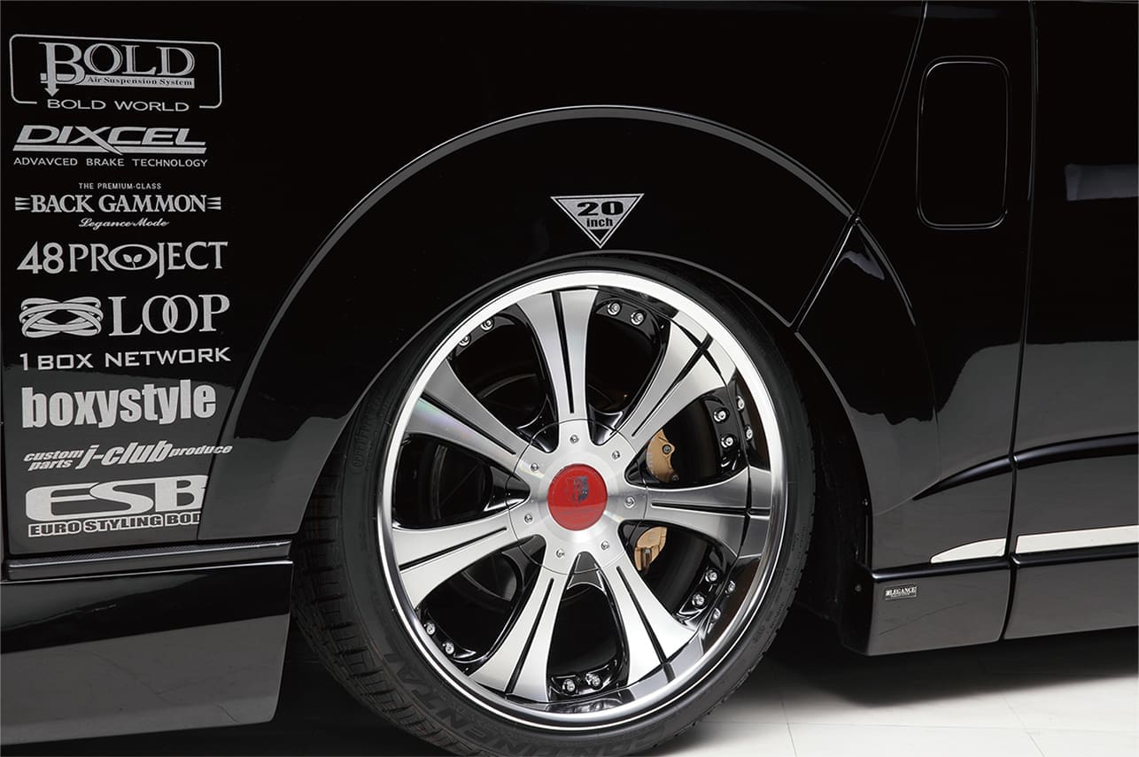 LEGANCE ABS 25mm Doen Over fender Version III for Hiace 1~7 Type