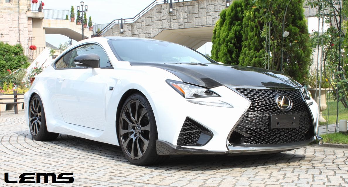 LEMS RCF Dry Carbon Front Splitter for Lexus RC F