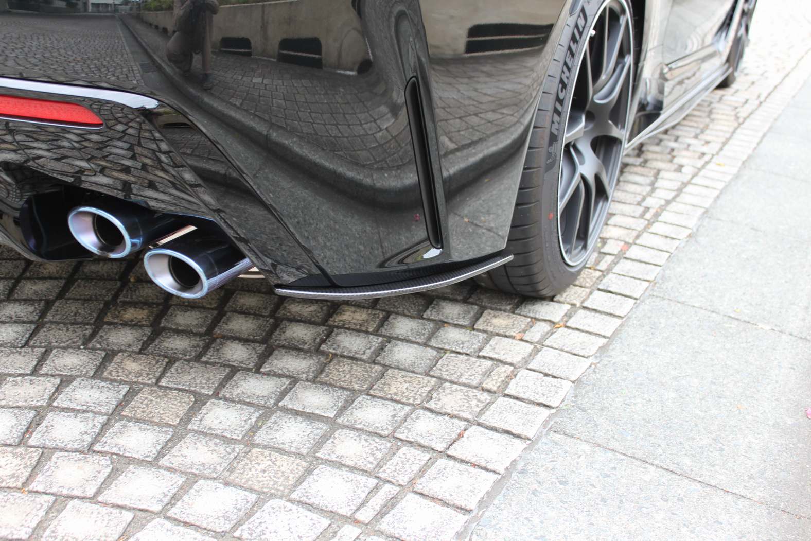 LEMS Dry Carbon Rear Under Splitter for Lexus RC F