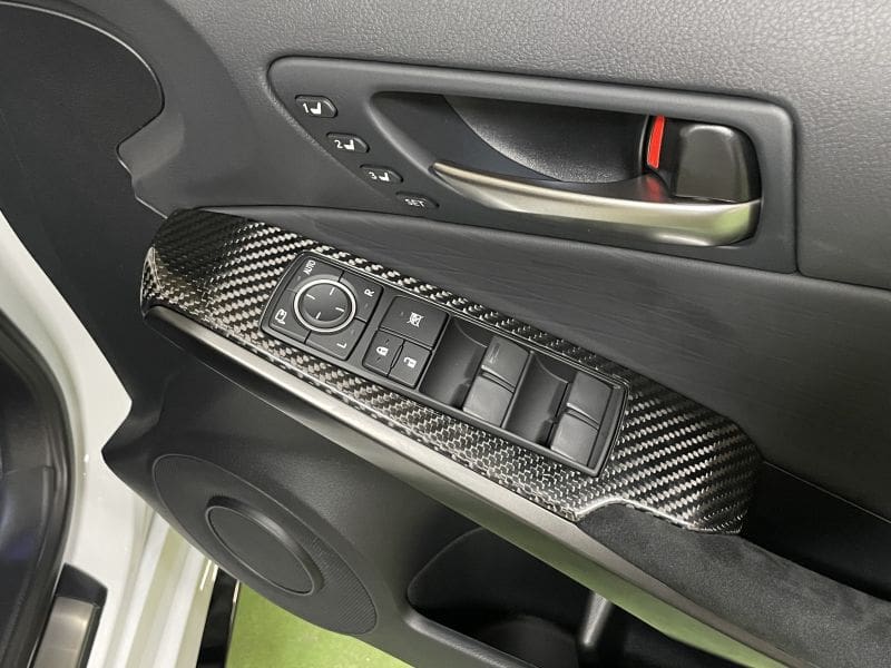 LEMS Dry Carbon Power Windows Switch Panel Set for Lexus IS500
