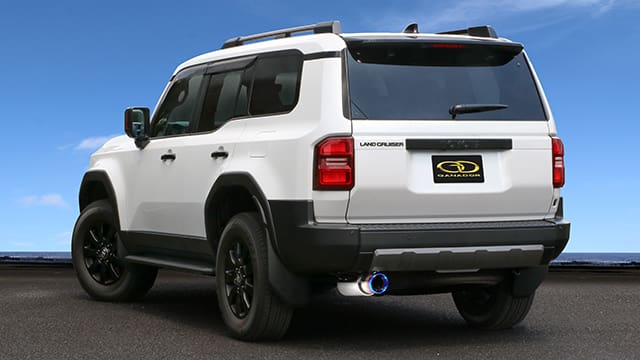 GANADOR Oval Titanium Tail Muffler for LC250 Diesel GVS-061BL